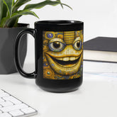 Abstract Amalgamation Black Glossy Mug - Beyond T-shirts